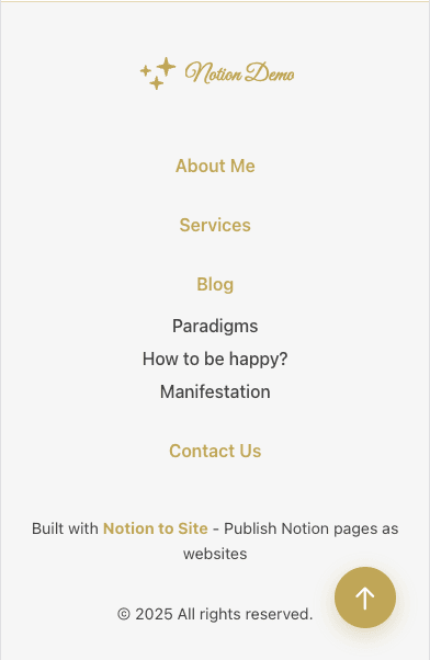 Footer (mobile)